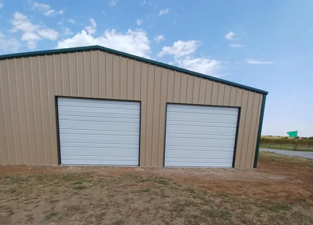 commercial garage door blue collar